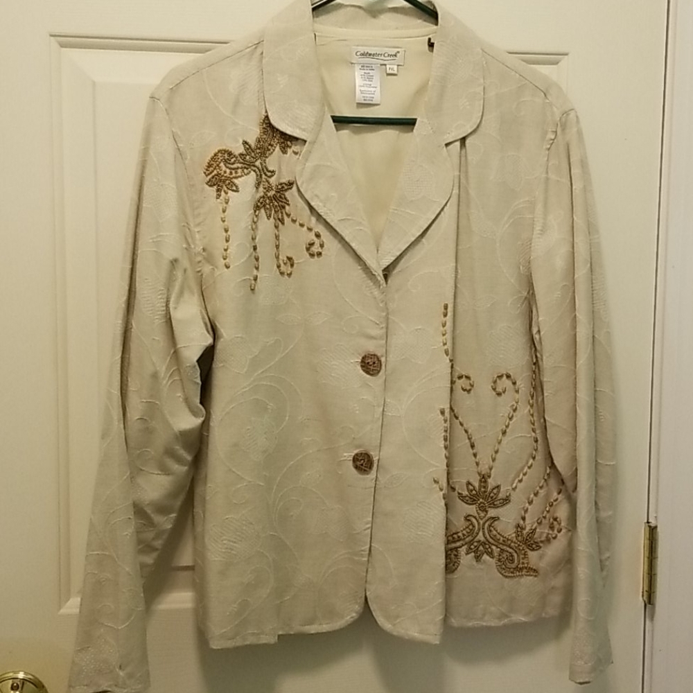 Beaded Cold Water Creek Women's jacket